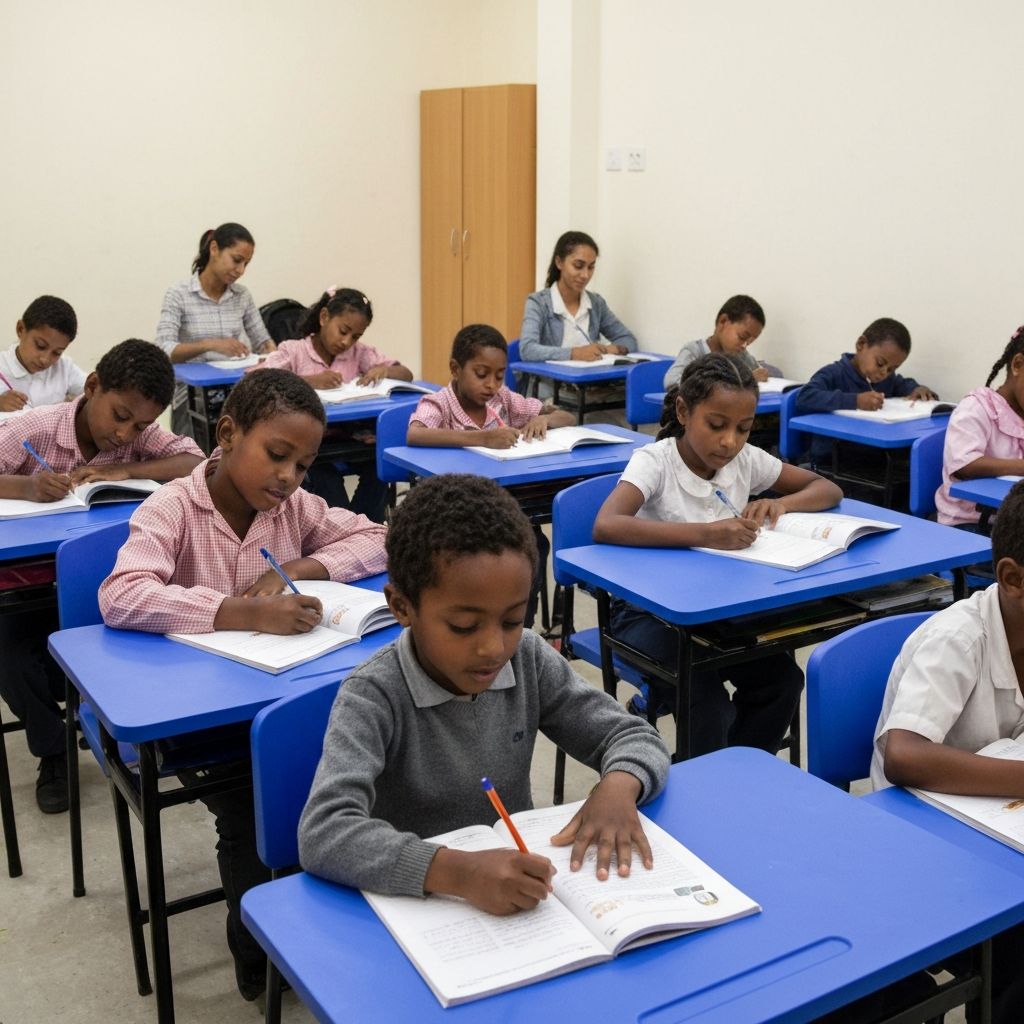 Students learning at ESBFKES