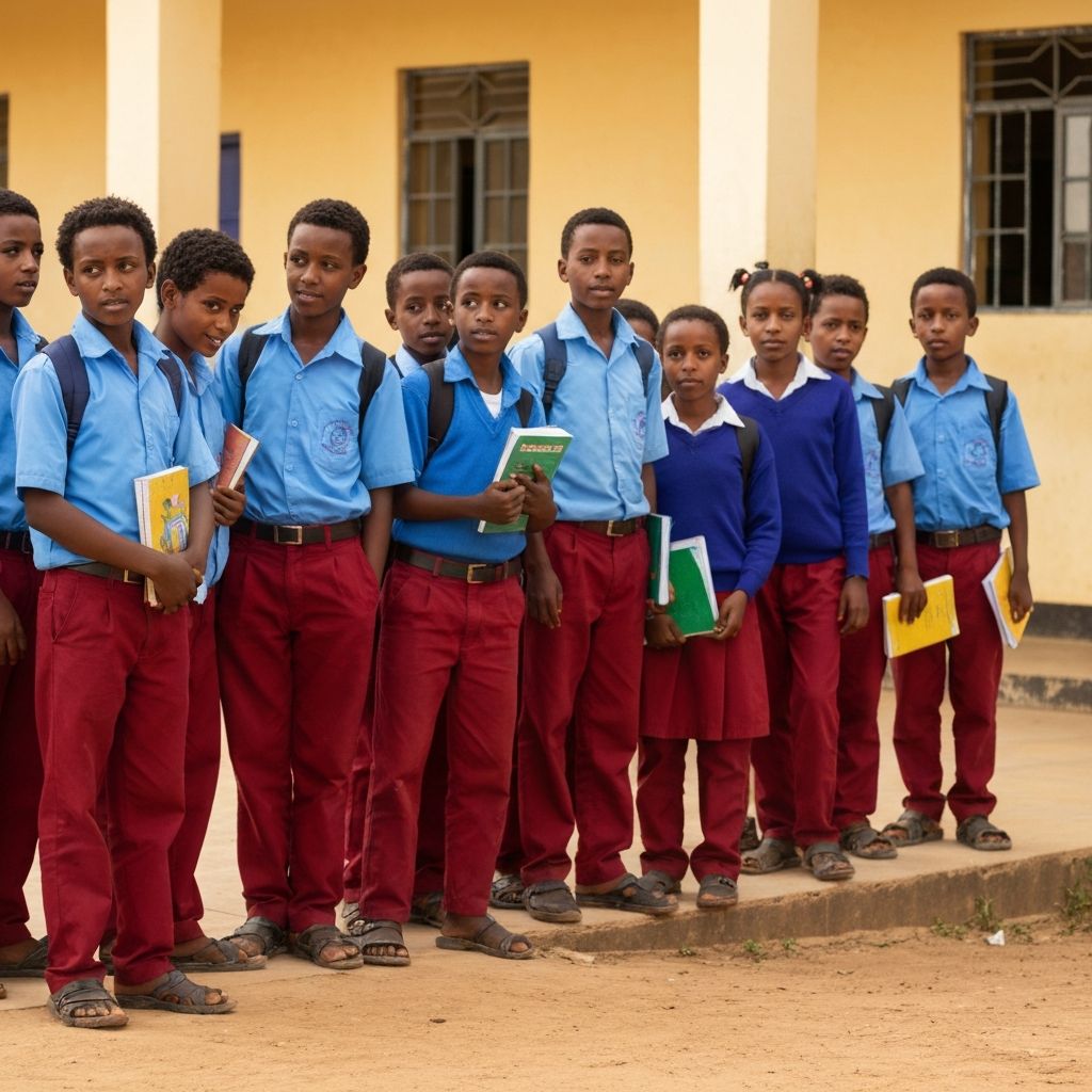 ESBFKES Students in School Uniforms